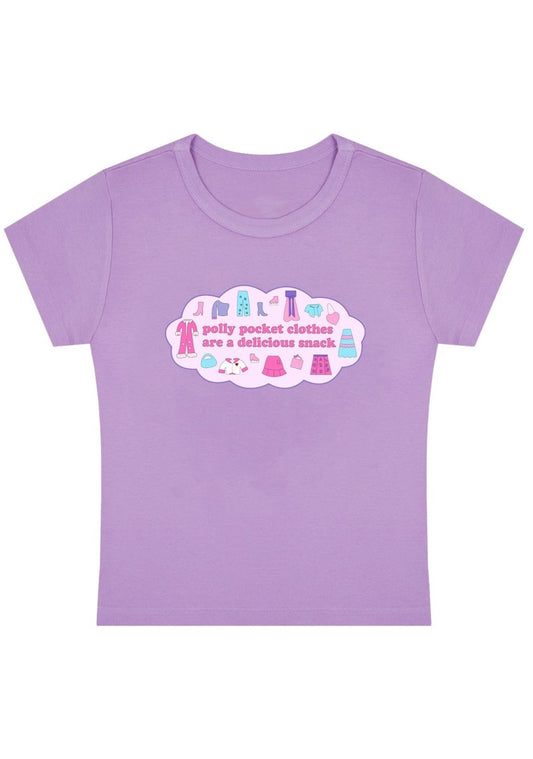 Polly Pocket Clothes Y2k Baby Tee - cherrykittenPolly Pocket Clothes Y2k Baby Tee