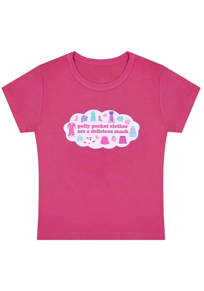 Polly Pocket Clothes Y2k Baby Tee - cherrykittenPolly Pocket Clothes Y2k Baby Tee