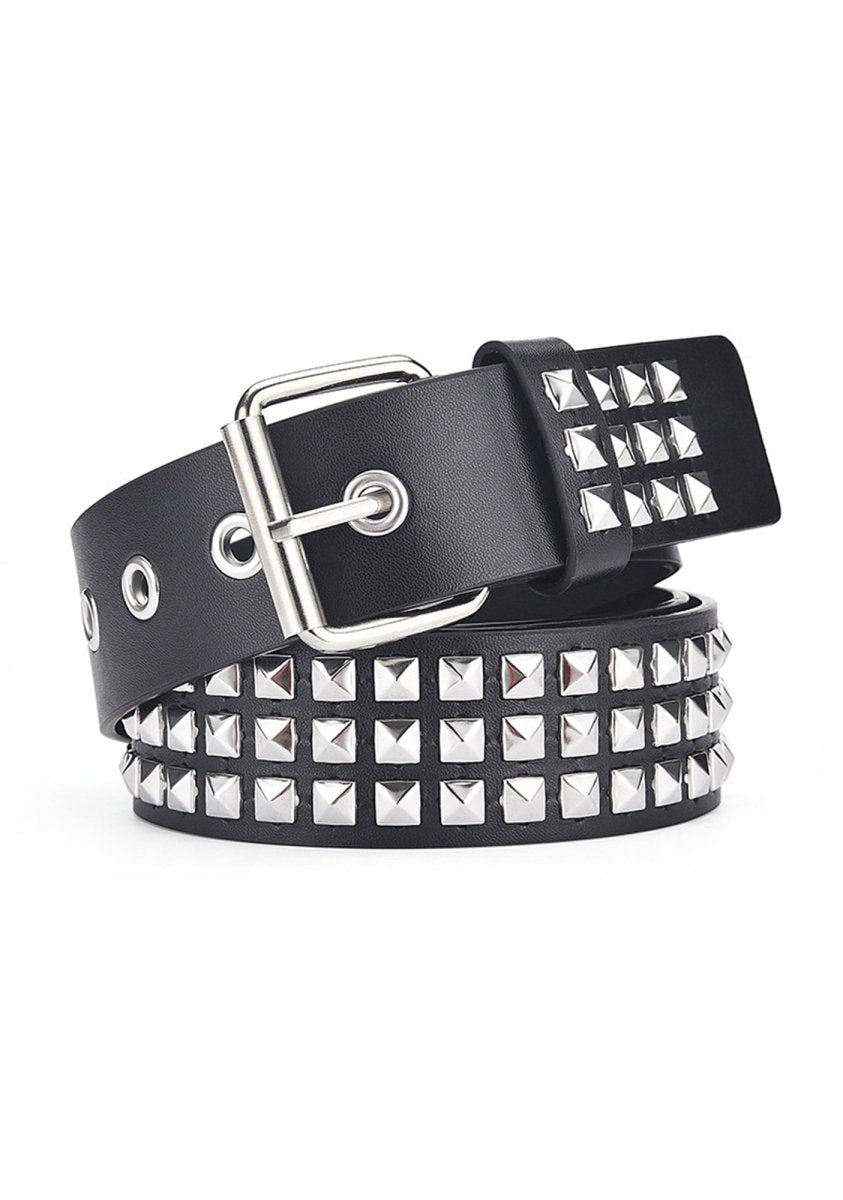 Punk Rock Spike Rivet Belt - cherrykittenPunk Rock Spike Rivet Belt