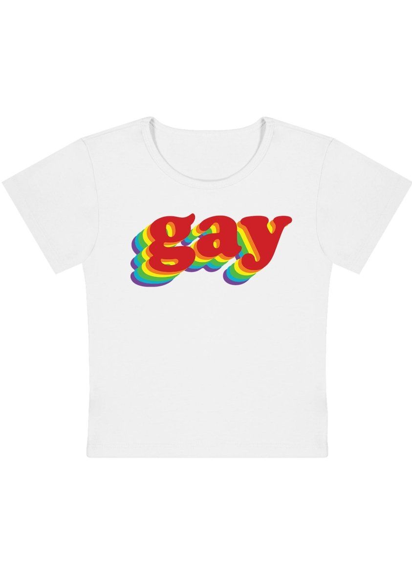 Rainbow Gay Y2k Baby Tee-cherrykitten-Baby Tees,Pride,Tops