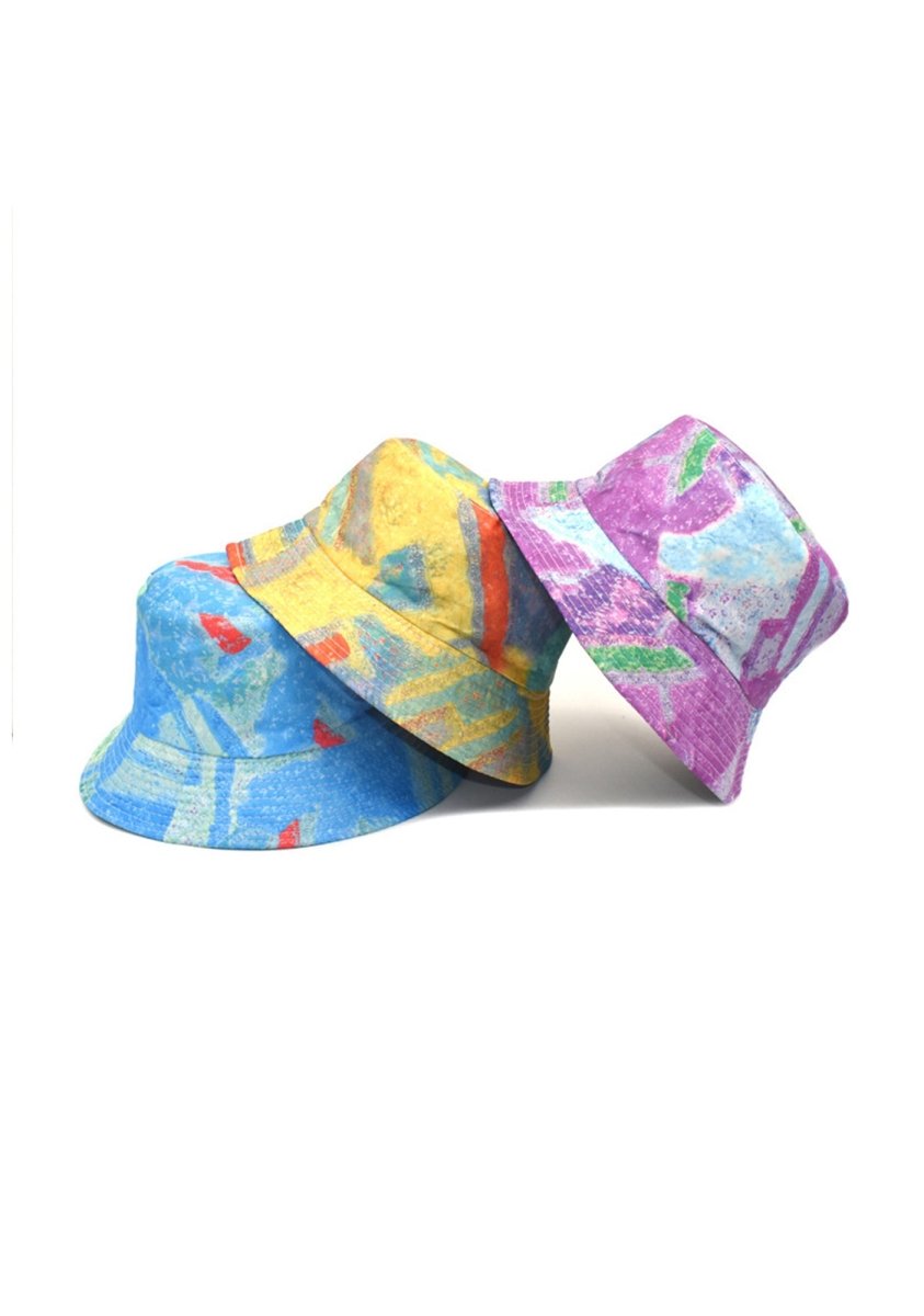 Render Print Bucket Girl Hat - cherrykittenRender Print Bucket Girl Hat