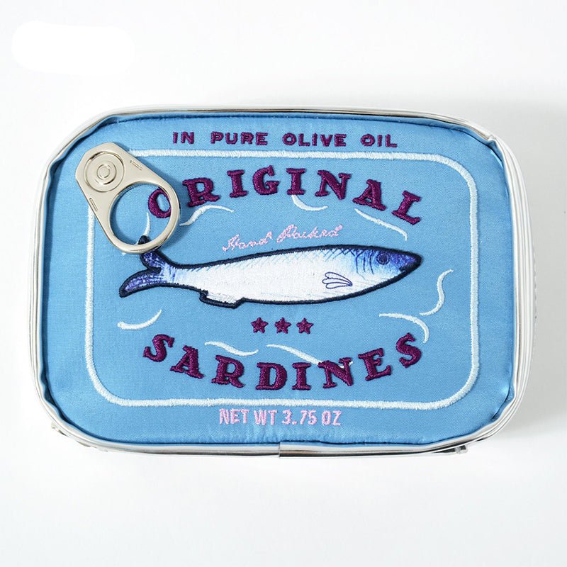 Sardine Can Cute Makeup Bag - cherrykittenSardine Can Cute Makeup Bag