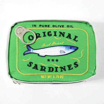 Sardine Can Cute Makeup Bag - cherrykittenSardine Can Cute Makeup Bag