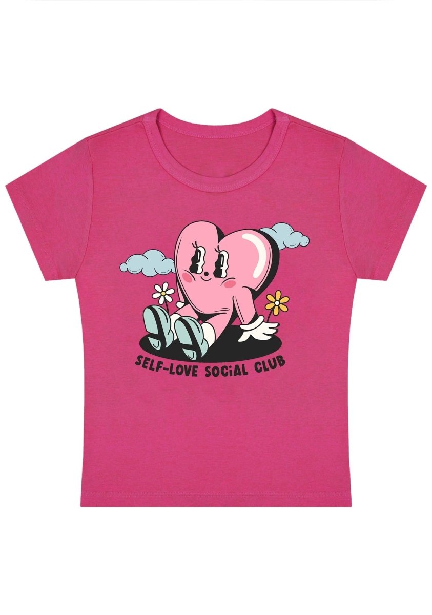 Self-Love Social Club Y2K Baby Tee - cherrykittenSelf-Love Social Club Y2K Baby Tee