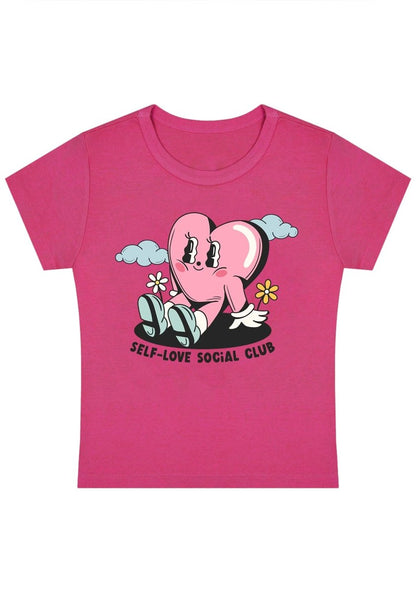 Self-Love Social Club Y2K Baby Tee - cherrykittenSelf-Love Social Club Y2K Baby Tee