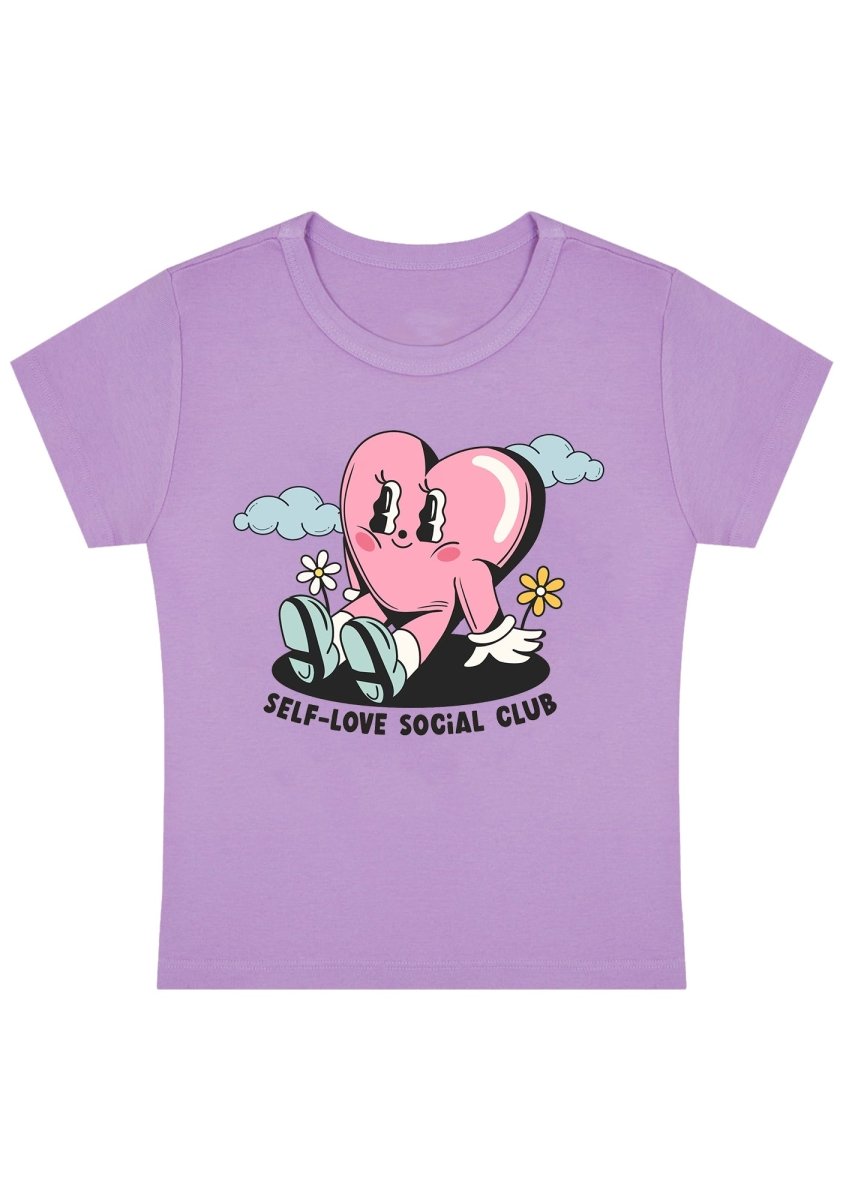 Self-Love Social Club Y2K Baby Tee - cherrykittenSelf-Love Social Club Y2K Baby Tee