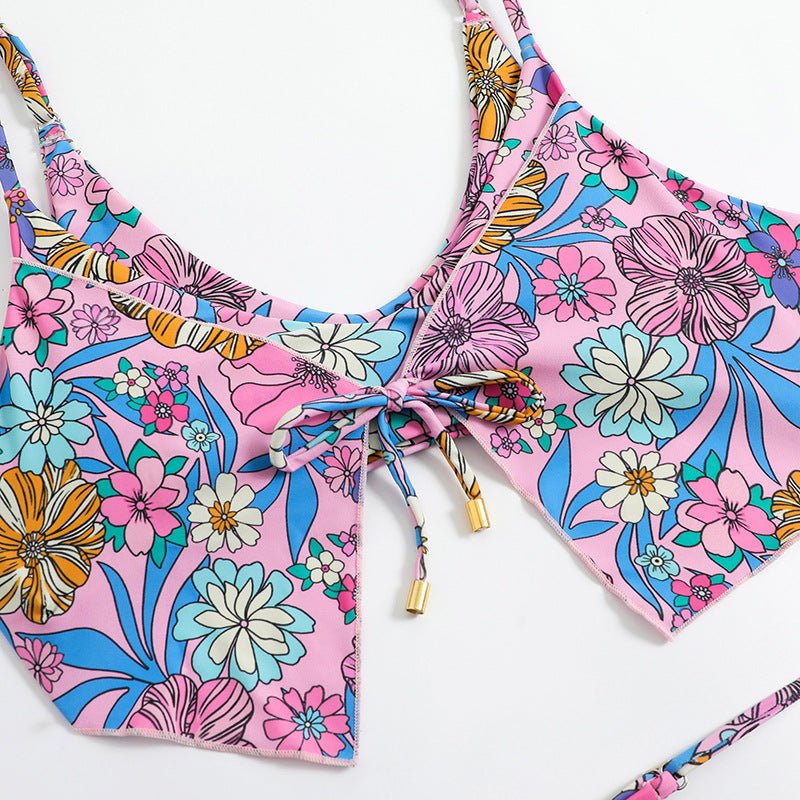 Sexy Floral Butterfly Style Bikini Set - cherrykittenSexy Floral Butterfly Style Bikini Set