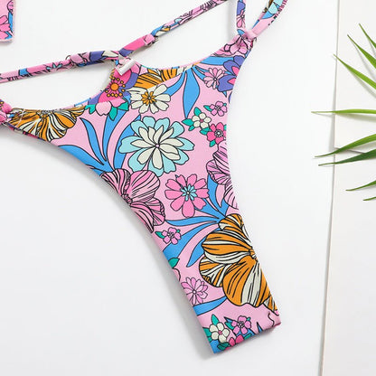 Sexy Floral Butterfly Style Bikini Set - cherrykittenSexy Floral Butterfly Style Bikini Set