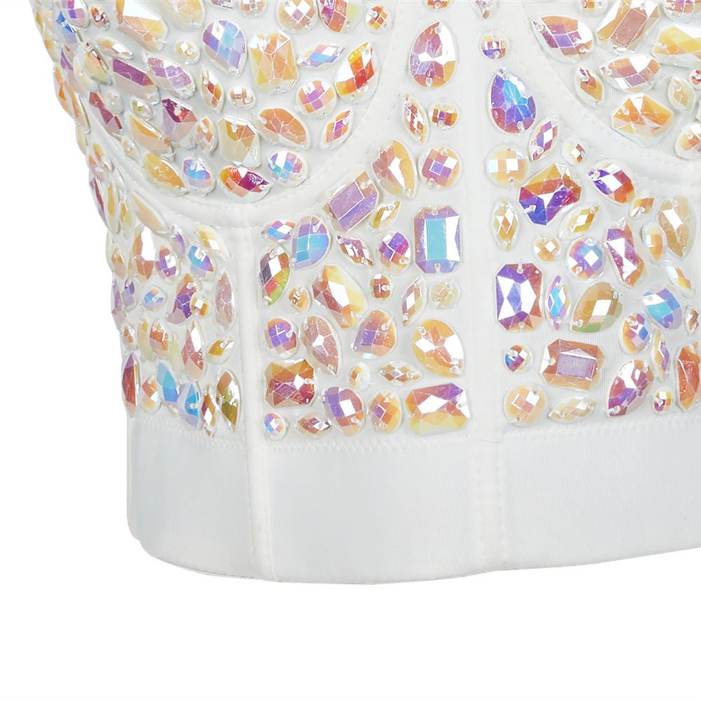 Shapewear Beaded Acrylic Corset Top - cherrykittenShapewear Beaded Acrylic Corset Top