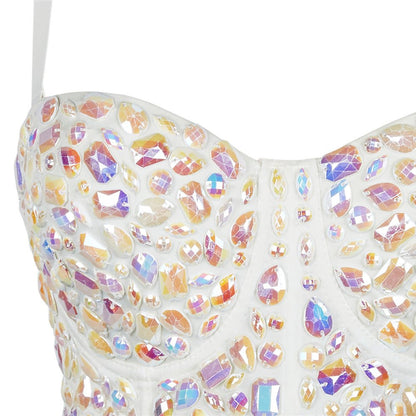 Shapewear Beaded Acrylic Corset Top - cherrykittenShapewear Beaded Acrylic Corset Top