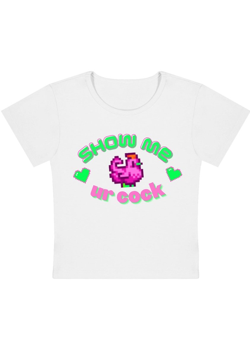 Show Me Your Y2k Baby Tee - cherrykittenShow Me Your Y2k Baby Tee