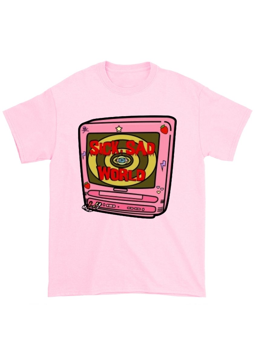 Sick Sad World Pink Machine Chunky Shirt - cherrykittenSick Sad World Pink Machine Chunky Shirt