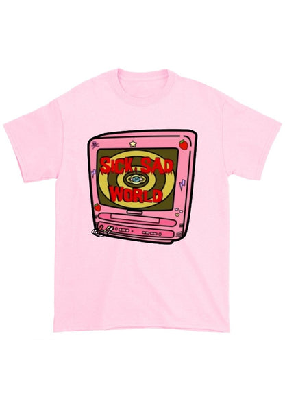 Sick Sad World Pink Machine Chunky Shirt - cherrykittenSick Sad World Pink Machine Chunky Shirt
