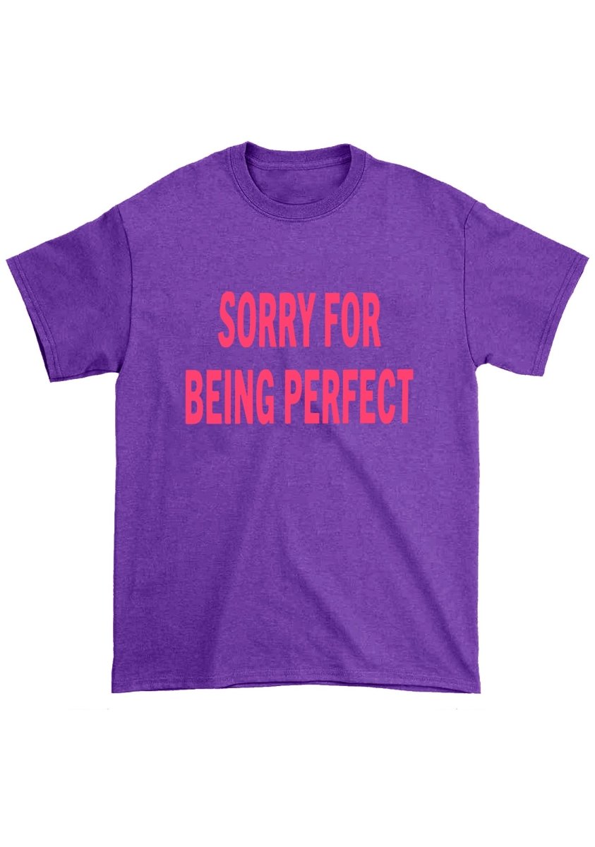 Sorry For Being Perfect Chunky Shirt - cherrykittenSorry For Being Perfect Chunky Shirt
