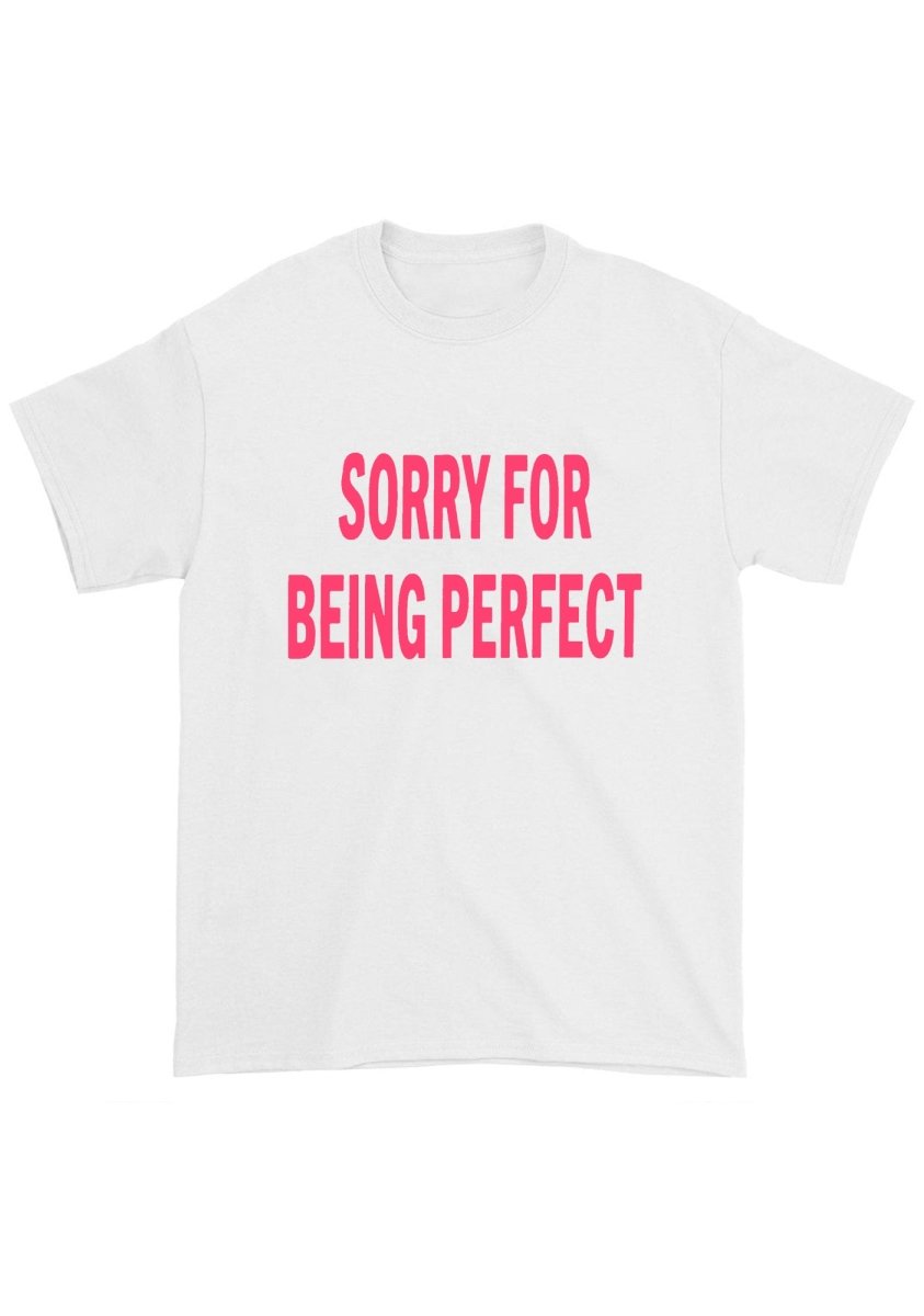 Sorry For Being Perfect Chunky Shirt - cherrykittenSorry For Being Perfect Chunky Shirt