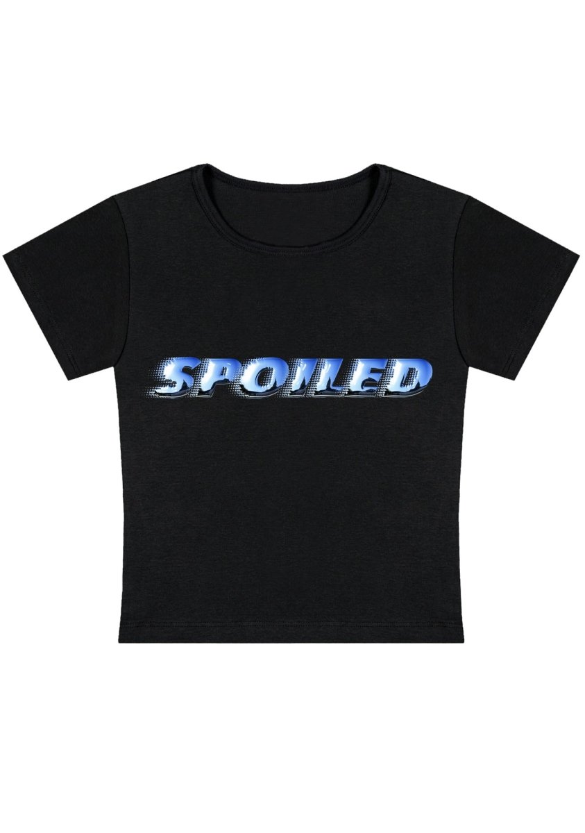 Spoiled Y2k Baby Tee - cherrykittenSpoiled Y2k Baby Tee