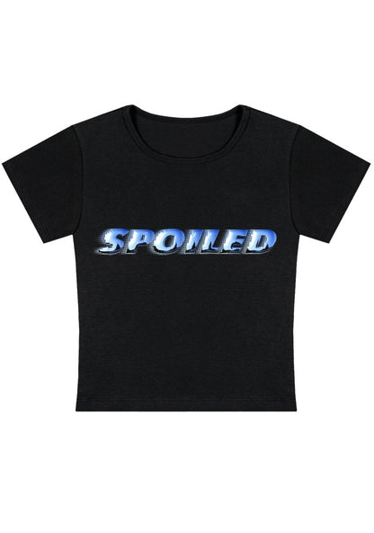 Spoiled Y2k Baby Tee - cherrykittenSpoiled Y2k Baby Tee