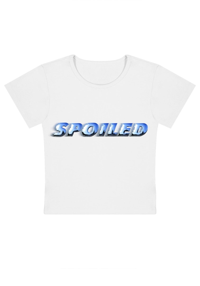 Spoiled Y2k Baby Tee - cherrykittenSpoiled Y2k Baby Tee