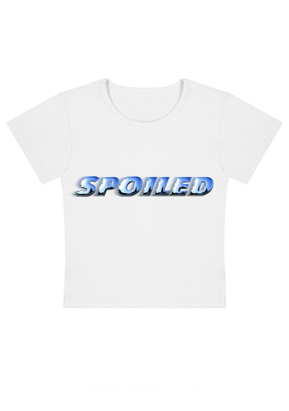 Spoiled Y2k Baby Tee - cherrykittenSpoiled Y2k Baby Tee