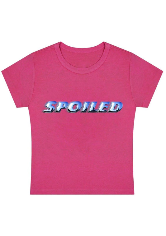 Spoiled Y2k Baby Tee - cherrykittenSpoiled Y2k Baby Tee