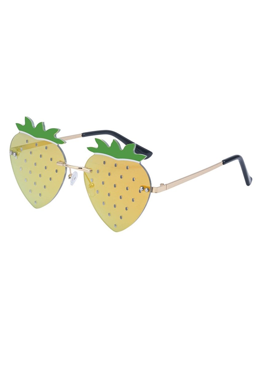 Stomata Strawberry Frameless Sunglasses - cherrykittenStomata Strawberry Frameless Sunglasses