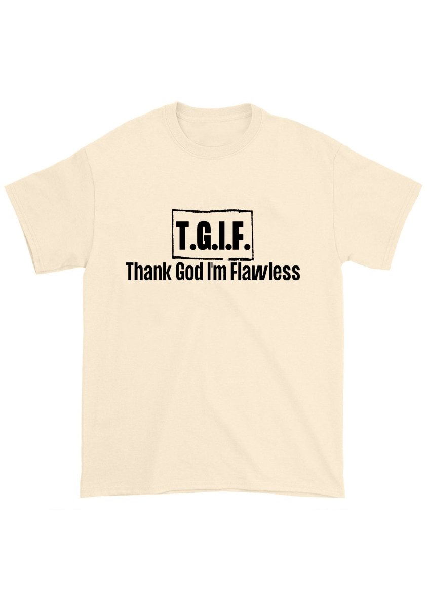 Thank God I'm Flawless Chunky Shirt - cherrykittenThank God I'm Flawless Chunky Shirt