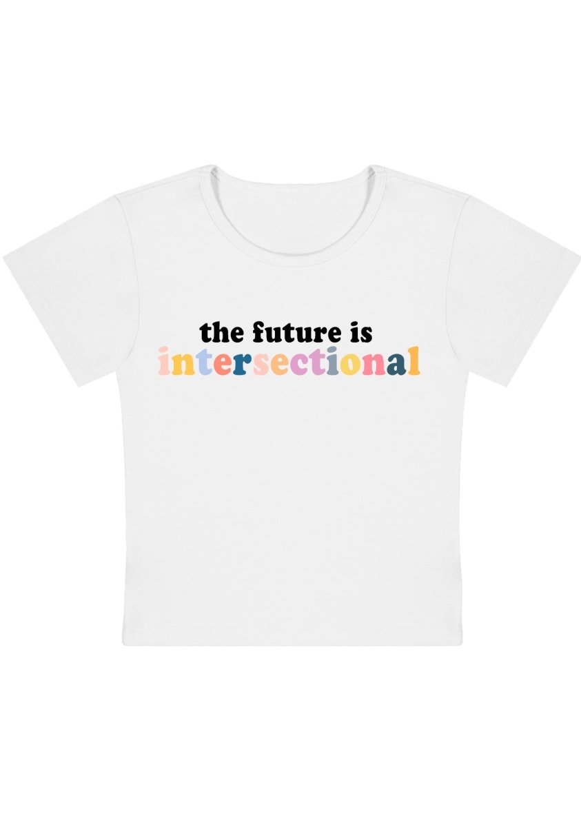 The Future Is Intersectional Y2k Baby Tee - cherrykittenThe Future Is Intersectional Y2k Baby Tee