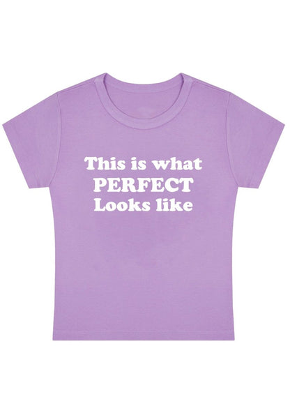This Is What Perfect Looks Like Y2K Baby Tee - cherrykittenThis Is What Perfect Looks Like Y2K Baby Tee