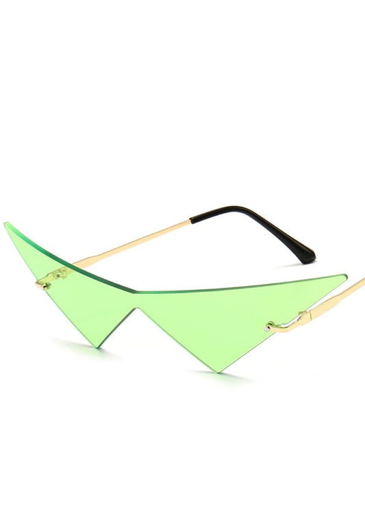 Triangle Piece Sunglasses - cherrykittenTriangle Piece Sunglasses