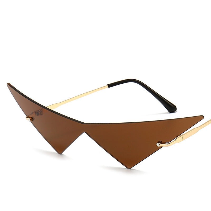 Triangle Piece Sunglasses - cherrykittenTriangle Piece Sunglasses