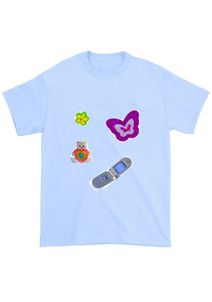 Vintage Sticker Chunky Shirt - cherrykittenVintage Sticker Chunky Shirt