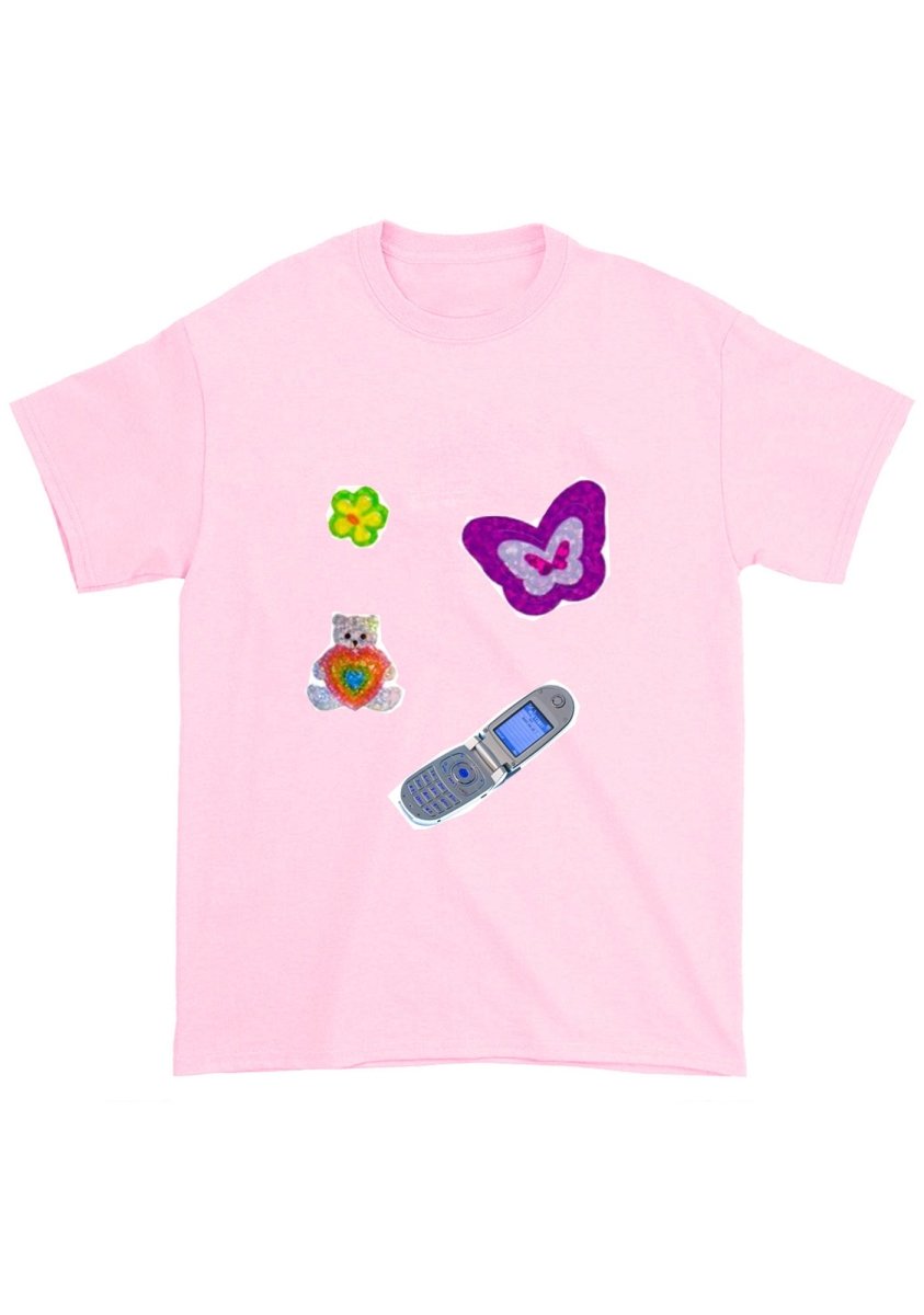 Vintage Sticker Chunky Shirt - cherrykittenVintage Sticker Chunky Shirt