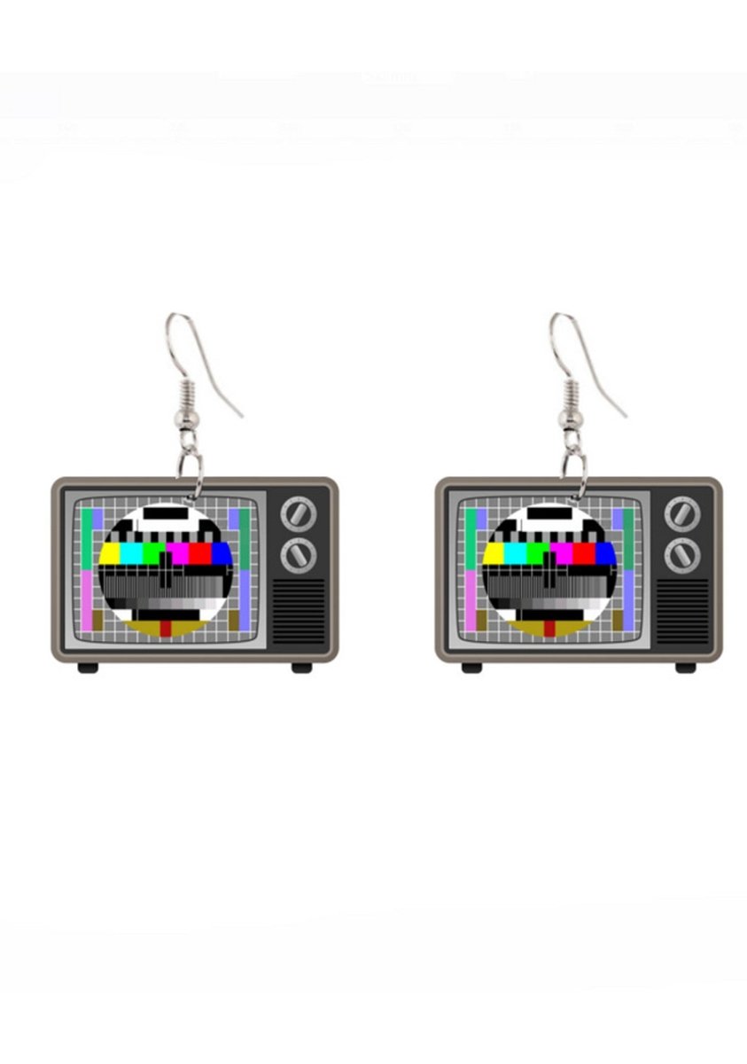 Vintage Television Earrings - cherrykittenVintage Television Earrings