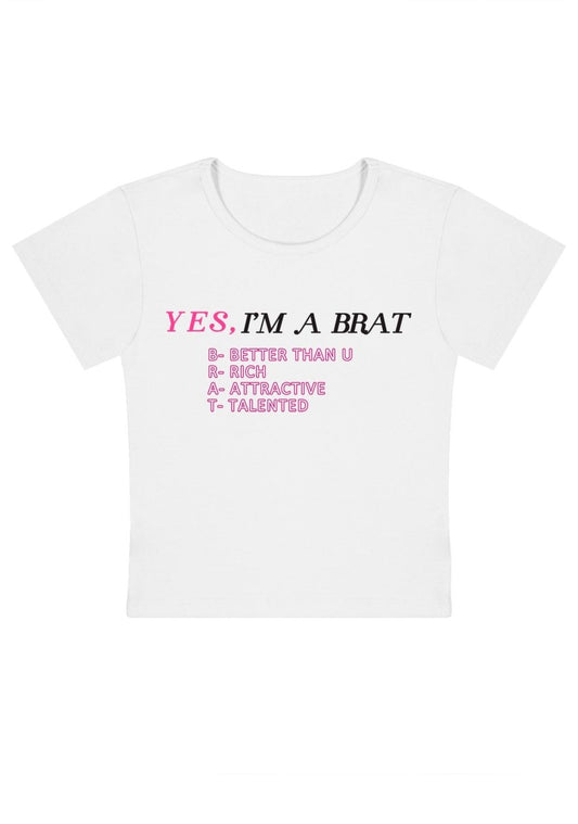 Yes I'm A Bart Y2k Baby Tee-cherrykitten-Baby Tees,Savage,Tops